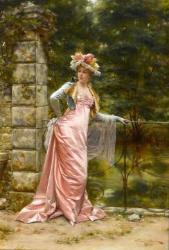 In The Garden Artwork by Charles Joseph Frederick Soulacroix
