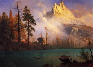 Mountain Lake Artwork by Albert Bierstadt