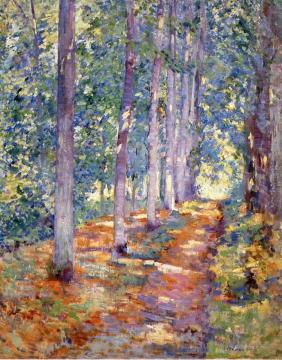 Wooded Path Artwork by Alson Skinner Clark