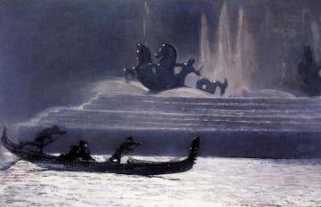 The Fountains at Night, World's Columbian Exposition Artwork by Winslow Homer