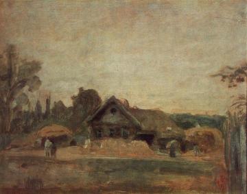 Savvinskaya Village Artwork by Nikolai Krymov