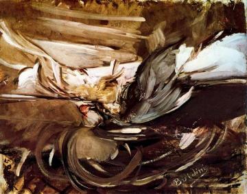 Wild game in Black Artwork by Giovanni Boldini
