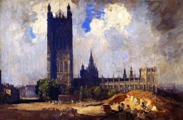 The Victoria Tower, Westminster Artwork by Sir Arthur Streeton
