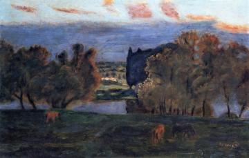 Field with Horses Artwork by Pierre Bonnard