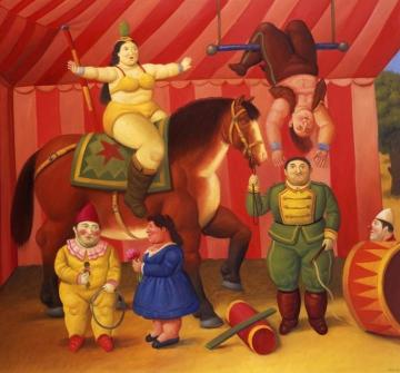 Circus People Artwork by Fernando Botero