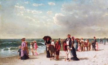 Donkey Rides on the Beach Artwork by Samuel S. Carr