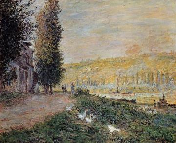 The Banks of the Seine, Lavacourt Artwork by Claude Oscar Monet