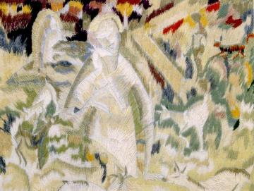 The Shepherdess and Her Garden Artwork by Alice Bailly