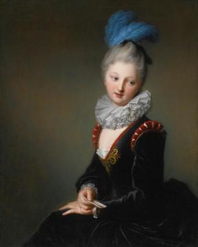 Portrait of a Young Lady with a Letter Artwork by Jean-Baptiste Santerre