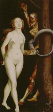 Eve, the Serpent and Death Artwork by Hans Baldung Grien