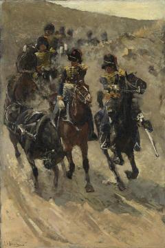 Horse Artillery Artwork by George Heidrik Breitner