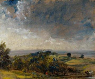 Hampstead Heath Looking West Towards Harrow II Artwork by John Constable