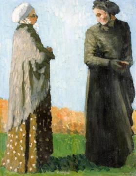 Peasants In Their Sunday Dress Artwork by Ker Xavier Roussel