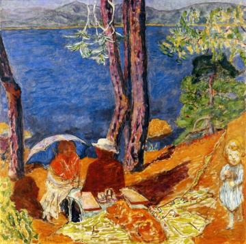 By the Sea, Under the Pines Artwork by Pierre Bonnard