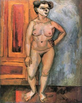 Standing Nude Artwork by Raoul Dufy