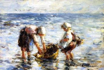 Washing the Basket Artwork by Robert Gemmell Hutchison