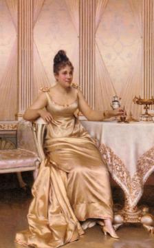 Afternoon Tea Artwork by Charles Joseph Frederick Soulacroix