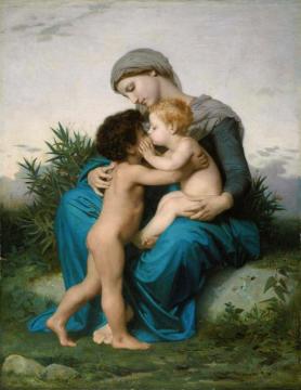 Fraternal Love Artwork by William Adolphe Bouguereau