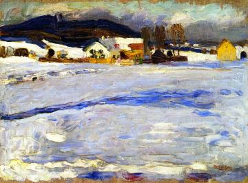 Bei Starnberg - Winter Artwork by Wassily Kandinsky