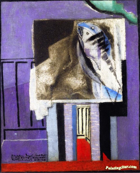 Still Life In Front Of The Balcony Artwork by Louis Marcoussis