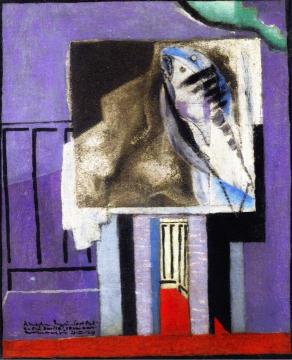 Still Life In Front Of The Balcony Artwork by Louis Marcoussis
