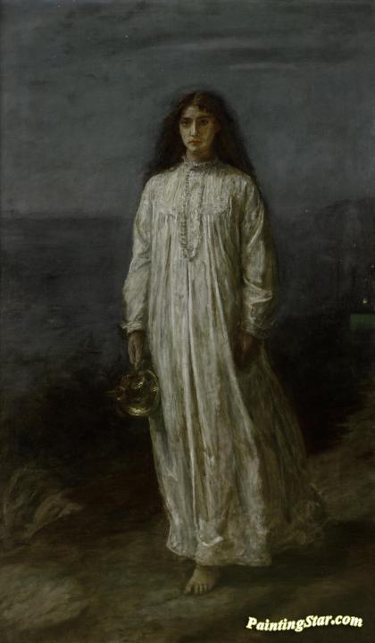 The Somnambulist Artwork by Sir John Everett Millais