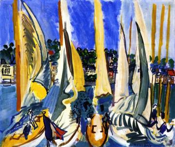 Drying Sails Artwork by Raoul Dufy
