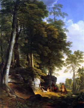 Indian Rescue Artwork by Asher B. Durand