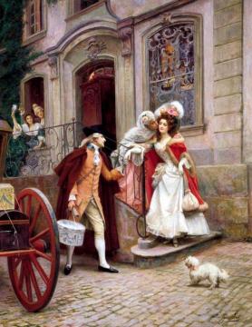 Start Of The Honeymoon Artwork by Jules Girardet