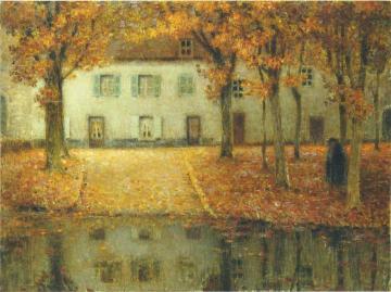 Small house by the Eau River at Chartres Artwork by Henri Le Sidaner