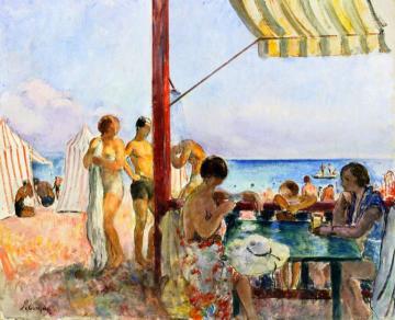 The Bar at the Beach Artwork by Henri Lebasque