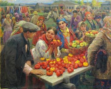 The Market Artwork by Fedot Sychkov