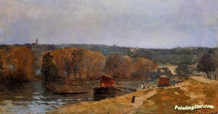 Billancourt Landscape Artwork by Albert Lebourg