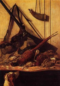 Hunting Trophy Artwork by Claude Oscar Monet