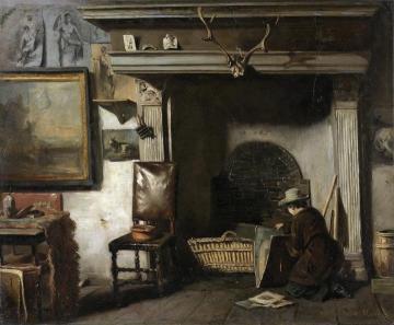The Workshop Of The Haarlem Painter Pieter Frederik Van Os, The Teacher Of Mauve Artwork by Anton Mauve