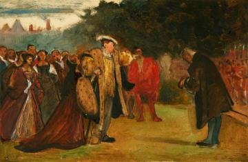 Study Of A Historical Scene Showing Henry Viii And His Courtiers Artwork by Philip Hermogenes Calderon