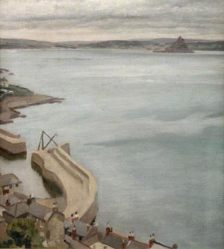 A View Of Mousehole Artwork by Harold Knight