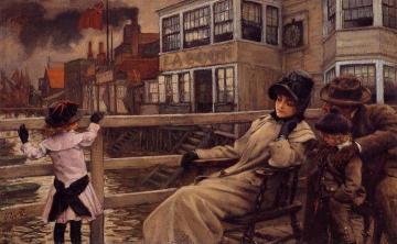 Waiting for the Ferry Artwork by James Tissot