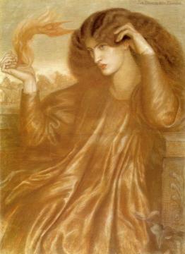 La Donna della Fiama Artwork by Dante Gabriel Rossetti