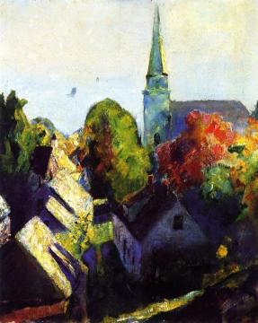 Church Spire (Ellsworth, No. 21) Artwork by Arthur B. Carles