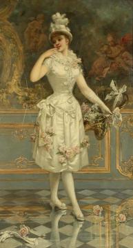 The Rose Beauty Artwork by Emile Eisman-Semenowsky