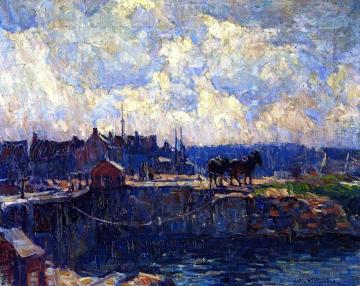 Along the Canal Artwork by John Folinsbee