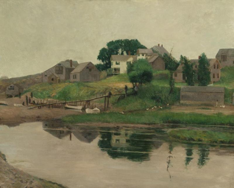 First Bridge, Perkins Cove Artwork by Hamilton Easter Field