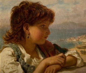 A Neapolitan Boy Artwork by Sophie Anderson