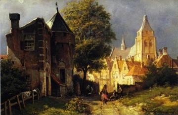 View of Amsterdam Artwork by Willem Koekkoek