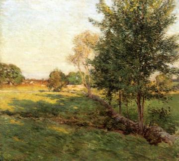 Lenghtening Shadows Artwork by Willard Leroy Metcalf