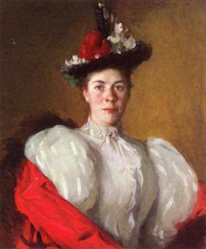 Portrait of Katherine Cavenaugh Artwork by Frank Weston Benson