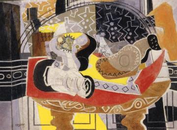 Still Life with Guitar I Artwork by Georges Braque