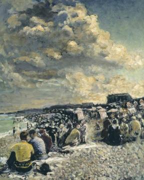 August Morning, Dieppe Beach Artwork by Jacques Emile Blanche