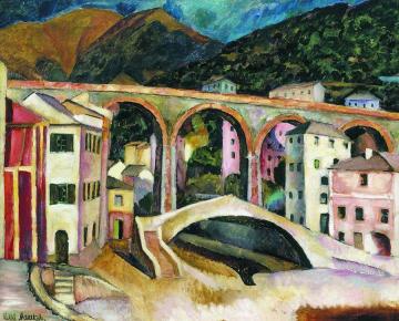 Italy. Landscape with an Aqueduct Artwork by Ilya Mashkov